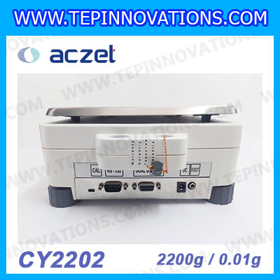 เครื่องชั่ง aczet CY2202 precision balance 2200gx0.01g เครื่องชั่งทศนิยม 2 ตำแหน่ง เครื่องชั่งละเอียดสูง2200g เครื่องชั่งน้ำหนัก2200g พิกัด 2200g ค่าละเอียด 0.01g เครื่องชั่งยี่ห้อ Aczet รุ่น CY2202