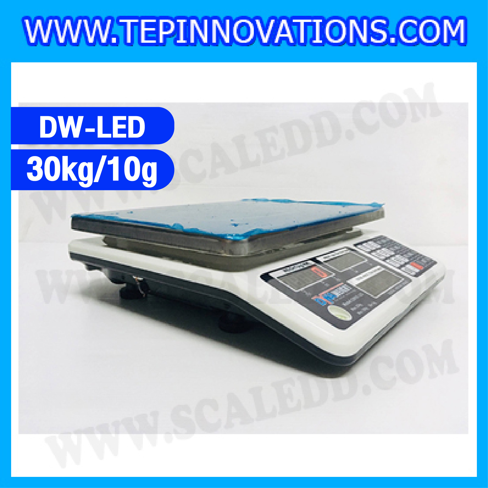 เครื่องชั่งคำนวณราคา30กิโลกรัม เครื่องชั่งดิจิตอล30kg Pricing Scale เครื่องชั่ง30kg ความละเอียด10g ตาชั่ง30กิโล เครื่องชั่งยี่ห้อ DYNAWEIGHT รุ่นDW88 (ผ่านตรวจรับรองจากสำนักงานกลางชั่งตวงวัด)