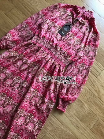 Lady Eva Summer Blossom Smock Printed Dress