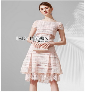 Lady Ribbon Melanie Sweet Dress เดรสกระโปรงจับจีบ