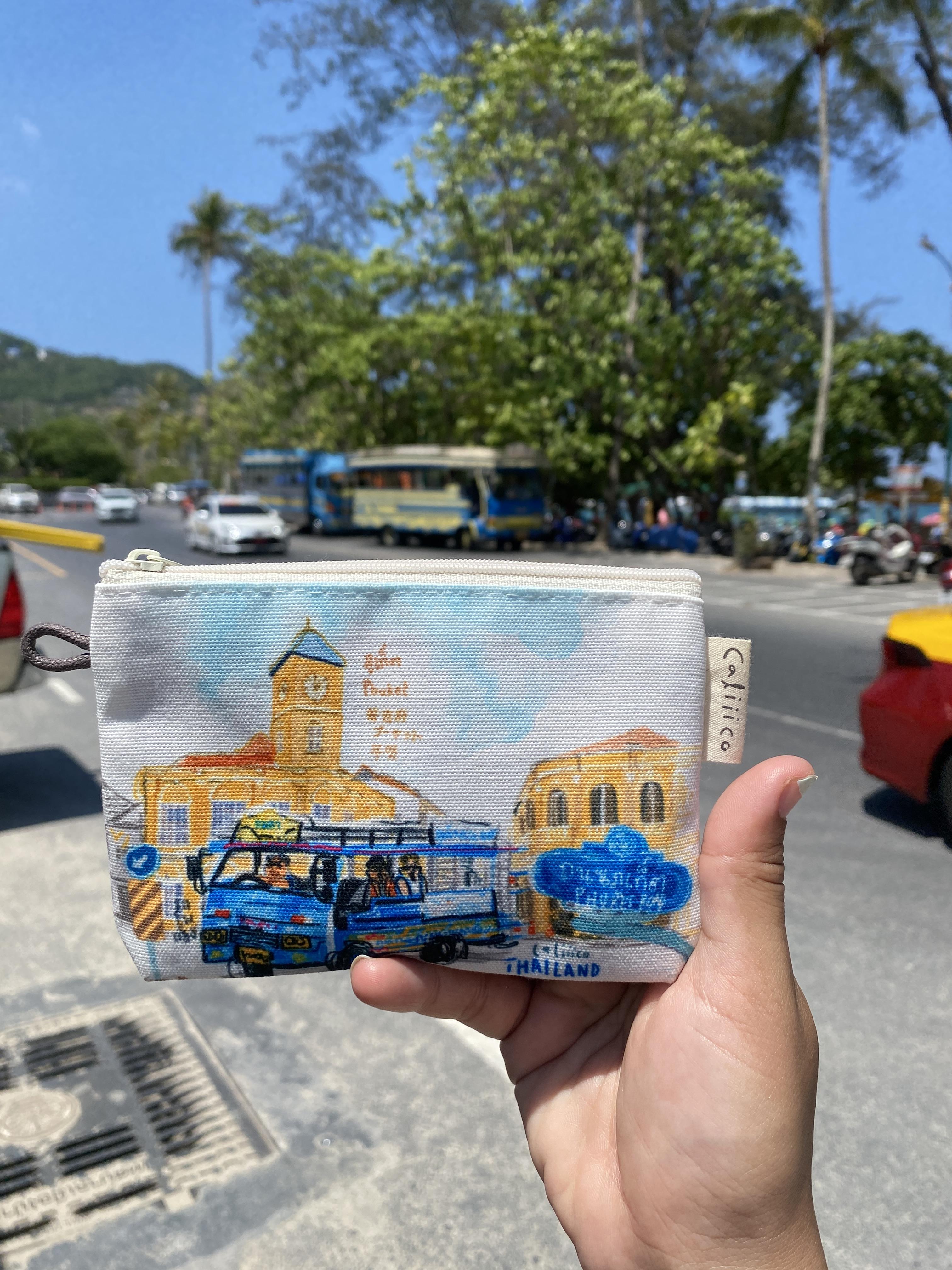 กระเป๋าใส่บัตรและเหรียญ ภูเก็ตเมืองเก่า Phuket old town