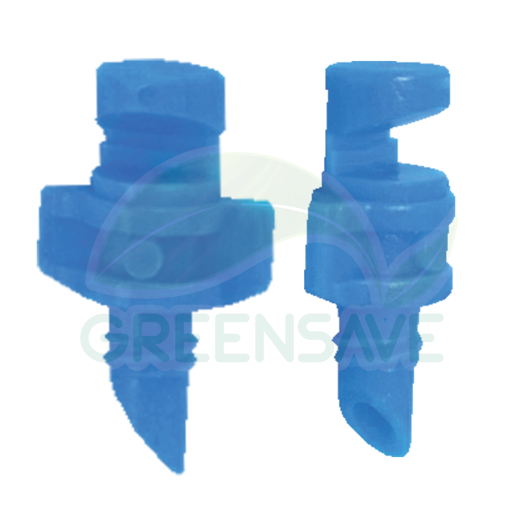 หัวฉีดสเปรย์ปลายตัดเกลียว 3-5 มม 90 องศา สีฟ้า