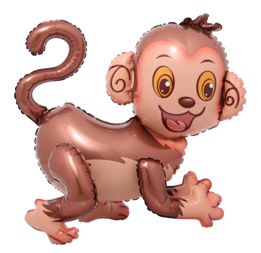 ลูกโป่งลิง 4D ยืนตั้งพื้นได้ monkey ANIMAL Balloons standing