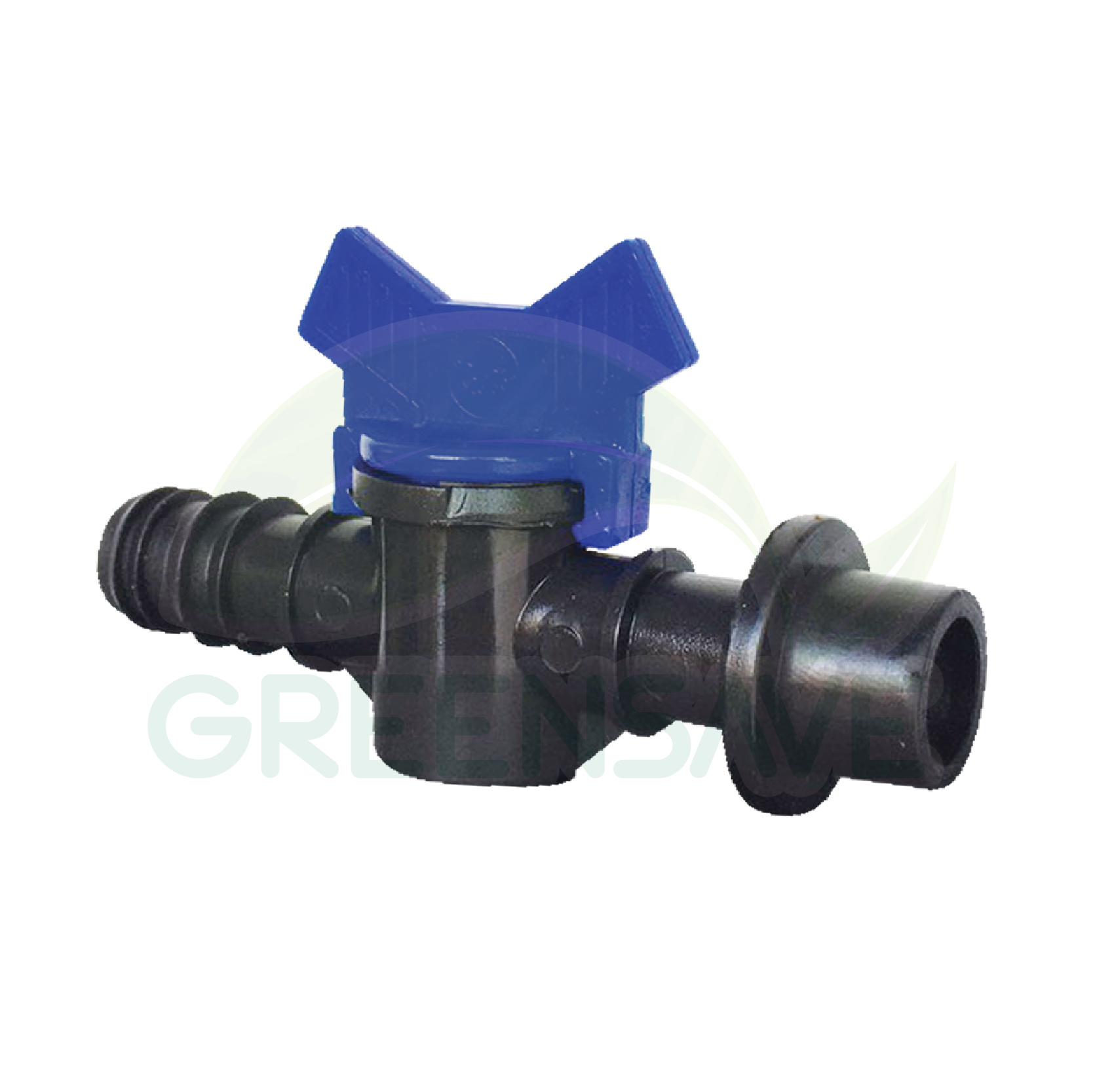 วาล์วหรี่ต่อท่อ PE ขนาด 20 mm พร้อมลูกยางเปอร์เมท 20 mm