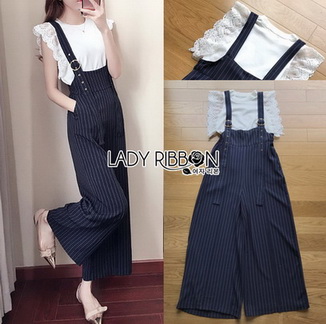 T-Shirt Set Lady Ribbon เซ็ตเอี๊ยมจัมป์สูท