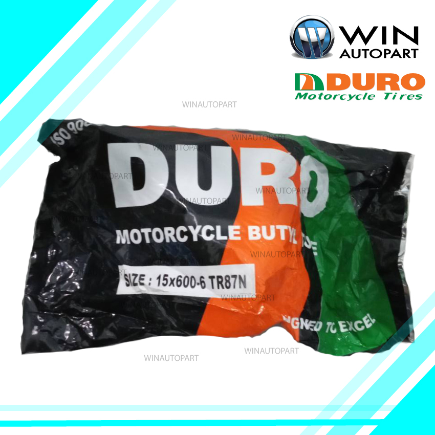 15X6.00-6 TR87 จุ๊บงอ ยางใน ยี่ห้อ DURO A