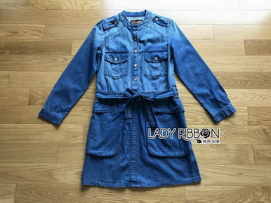 Lady Sarah Street Chic Denim Shirt Dress