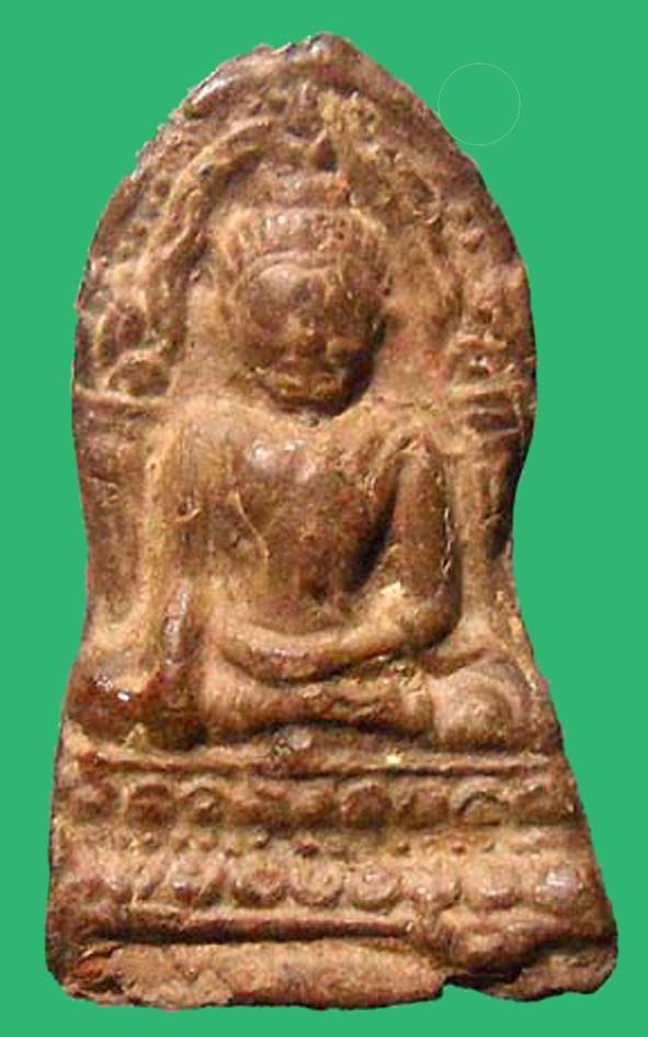 พระพุทธชินราชใบเสมาเนื้อดินพิษณุโลก องค์ที่ 1