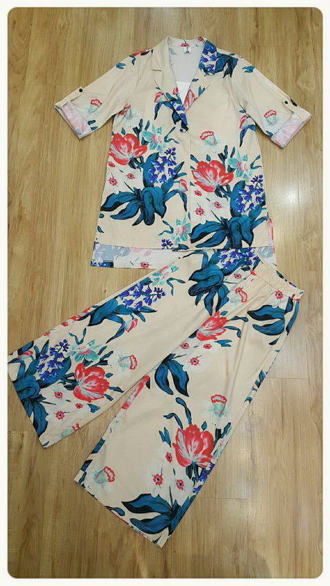 เซ็ทเสื้อคลุมยาวซับในกางเกง