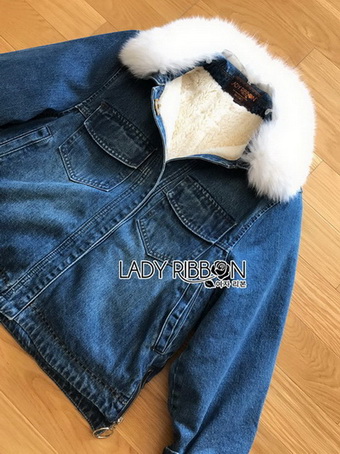 Lady Ribbon Denim Jacket
