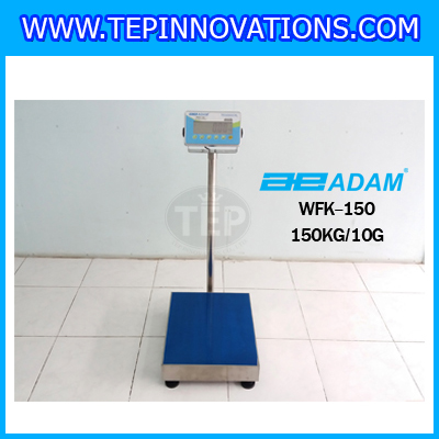 เครื่องชั่งกันน้ำ150กิโลกรัม เครื่องชั่งดิจิตอล150kg เครื่องชั่งตั้งพื้น15กิโลกรัม ความละเอียด10g Waterproof Digital Scale 150kg/10g ADAM WFK-150