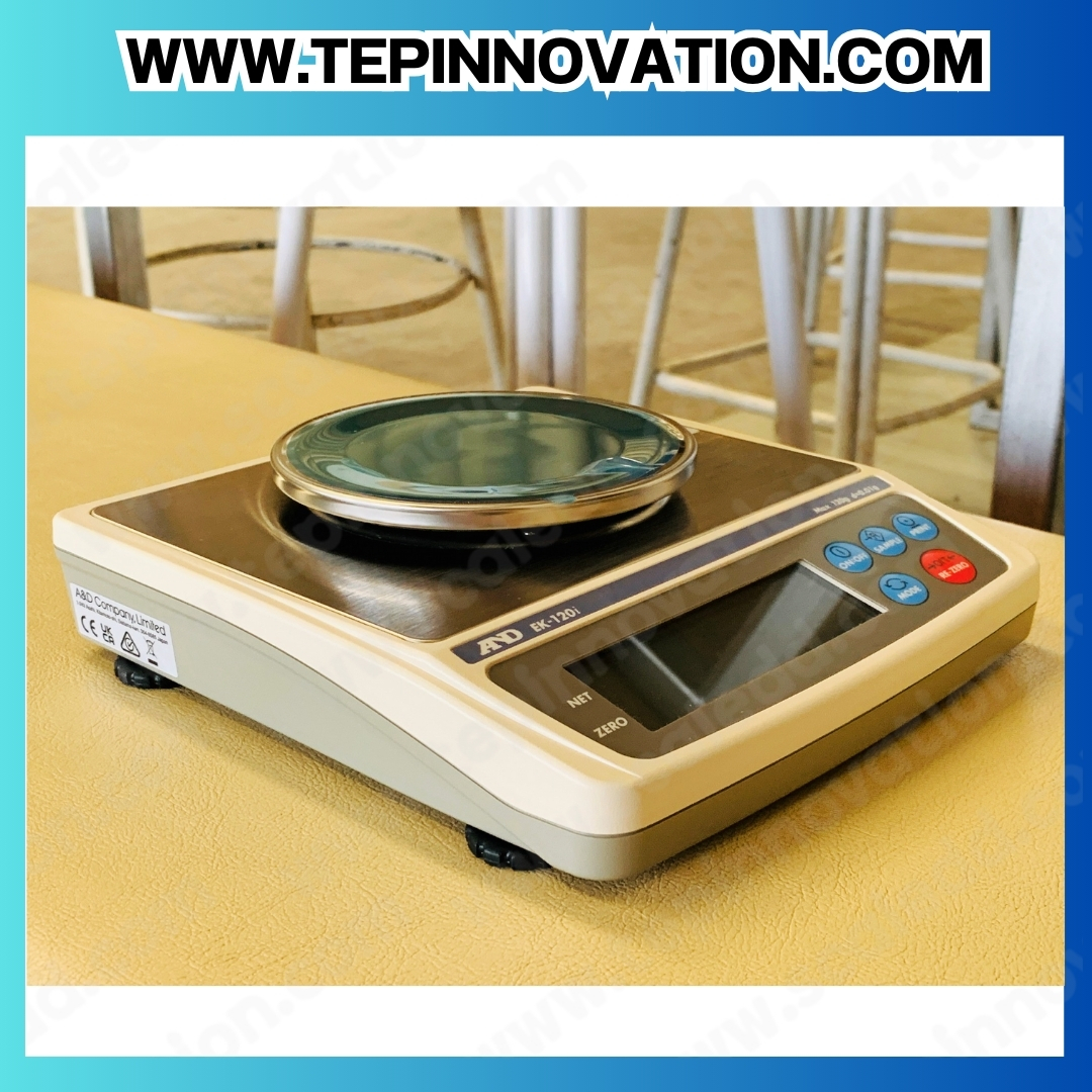 เครื่องชั่งละเอียดสูง ชั่งได้สูงสุด 120 กรัม ค่าละเอียด 0.01 กรัม ยี่ห้อ AND รุ่น EK-120i (เครื่องชั่งผ่านตรวจรับรองจากสำนักชั่งตวงวัด)