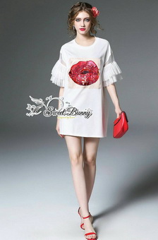 SW02290816 Sweet Bunny Present... Shimmer Mouth Dress