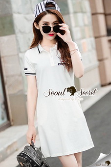 เดรสน่ารักๆ น่าใส่ด้วยทรงเดรสเชิ้ตโปโล