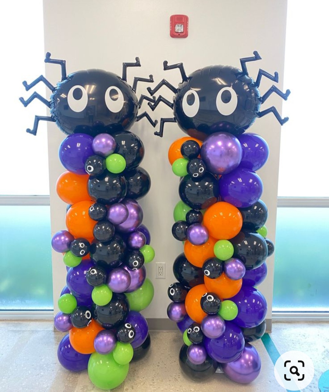 เสาลูกโป่งฟักทอง แมงมุม วันฮาโลวีน สูง 2 เมตร Halloween Balloons