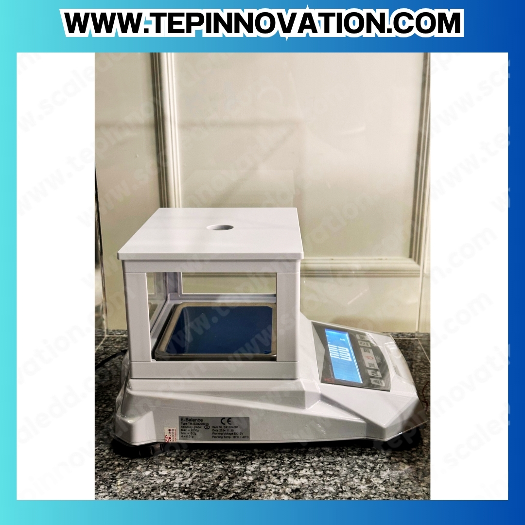 เครื่องชั่งดิจิตอล ทศนิยม 2 ตำแหน่ง รุ่น TM-EXB20002S พิกัด 2000g x 0.01g พิกัดน้ำหนัก 2000g ความละเอียด 0.01g เครื่องชั่งละเอียดสูง Precision Balance ยี่ห้อ TOMS รุ่น TM-EXB20002S