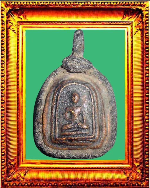 พระเศียรโล้นสดุ้งกลับถักเลี่ยมใช้แบบโบราณ