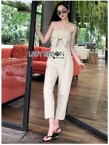 Lady Lily Casual Chic Ribbon Jumpsuit