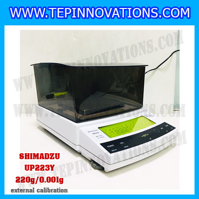 เครื่องชั่งดิจิตอล ทศนิยม 3 ตำแหน่ง รุ่น UP223Y 220gx0.001g เครื่องชั่งละเอียดสูง220g เครื่องชั่งน้ำหนัก220g ตาชั่ง220กรัม พิกัดน้ำหนัก 220g ความละเอียด 0.001g ยี่ห้อ SHIMADZU รุ่น UP223Y