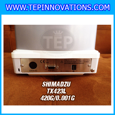 เครื่องชั่ง SHIMADZU รุ่น TX423L เครื่องชั่งญี่ปุ่น เครื่องชั่ง 420 กรัม เครื่องชั่งน้ำหนัก 420 กรัม เครื่องชั่งละเอียดสูง 420 กรัม เครื่องชั่งน้ำหนัก 420 g เครื่องชั่งทศนิยม 3 ตำแหน่ง ตาชั่ง 420 g เครื่องชั่งน้ำหนักดิจิตอลตั้งโต๊ะ 420 g ความละเอียด 0.001