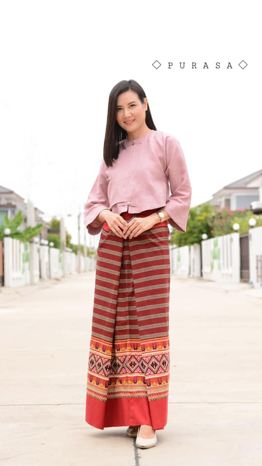 เสื้อไทลื้อผ้าลินิน