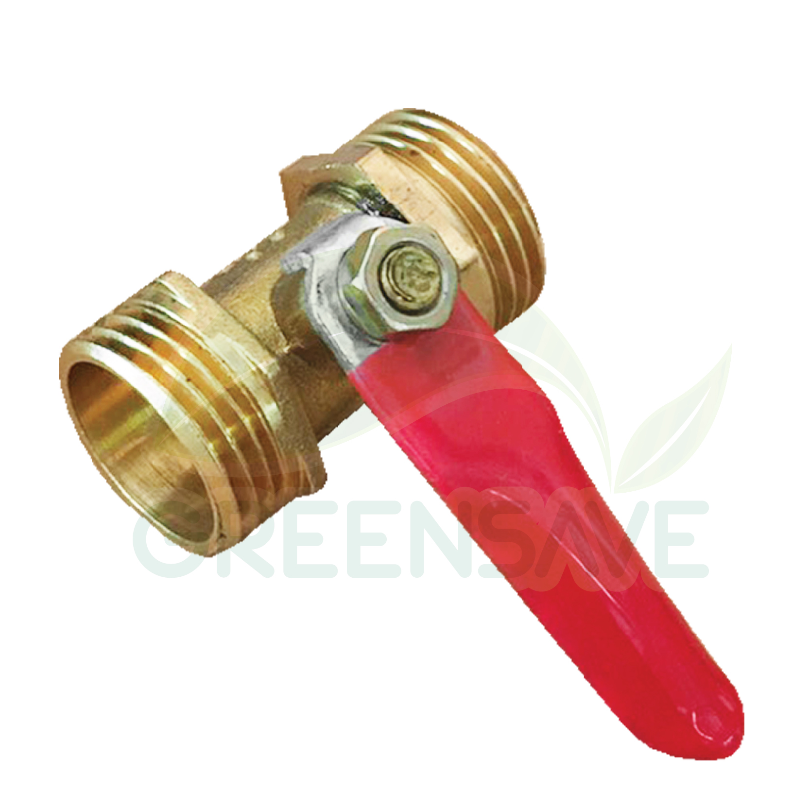 มินิบอลวาล์ว ทองเหลือง เกลียวนอก 1/2 (4หุน)