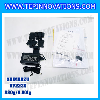 เครื่องชั่งดิจิตอล ทศนิยม 3 ตำแหน่ง รุ่น UP223X 220gx0.001g เครื่องชั่งละเอียดสูง220g เครื่องชั่งน้ำหนัก220g ตาชั่ง220กรัม พิกัดน้ำหนัก 220g ความละเอียด 0.001g ยี่ห้อ SHIMADZU รุ่น UP223X