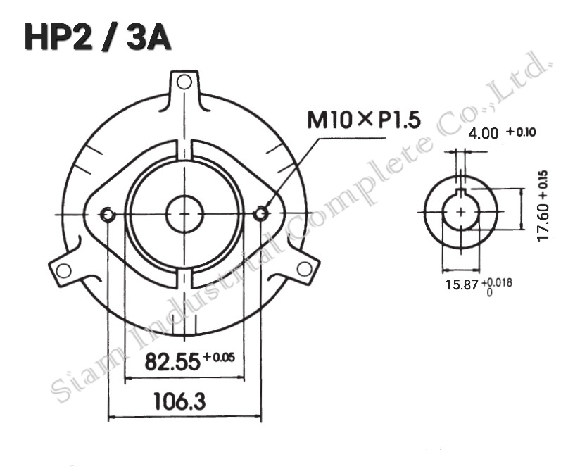 J-HSL-1HP,2HP,3HP,5HP-4P-3PH-A2-** : Electric Motor,มอเตอร์ไฟฟ้าเพลาใน แบบหน้าแปลน