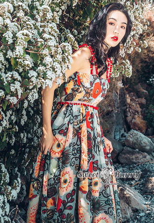 Maxi Dress เกาหลีเดรสสายเดี่ยว