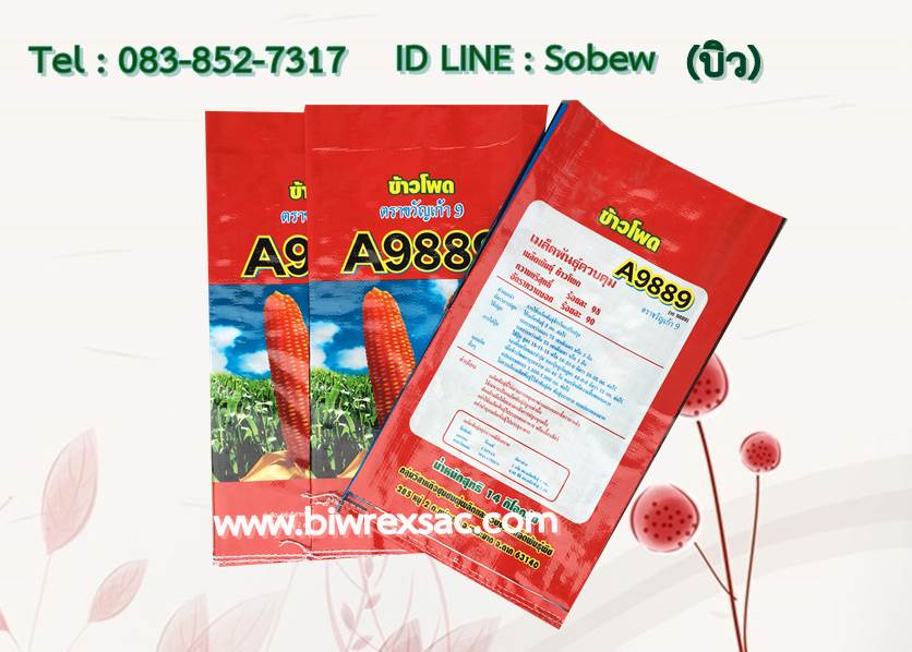 ถุงข้าวโพด ถุงเมล็ดพันธุ์ ถุงกราเวียร์ ถุงกระสิบ