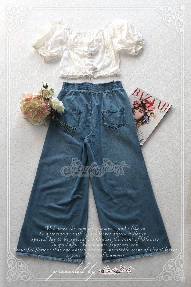 เสื้อเนื้อผ้าคอตตอนฉลุลายหวานๆ