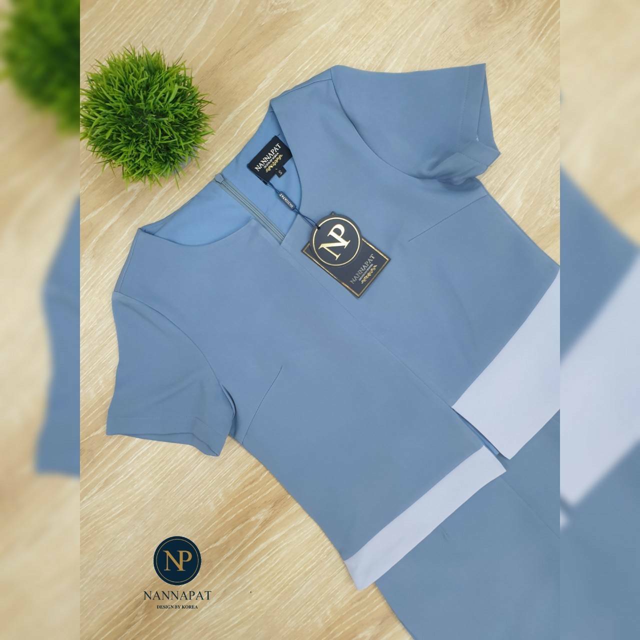 เสื้อซิปหลัง กางเกงทรงสวย