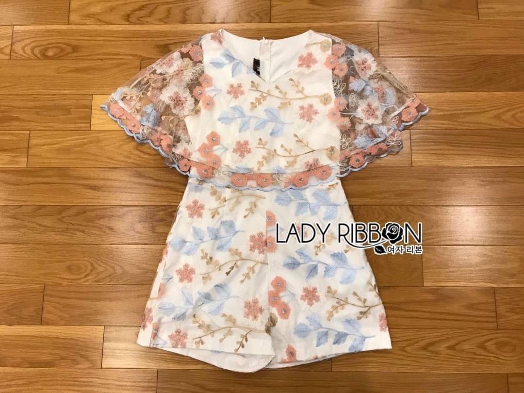 Mini Playsuit เพลย์สูทขาสั้นผ้าลูกไม้