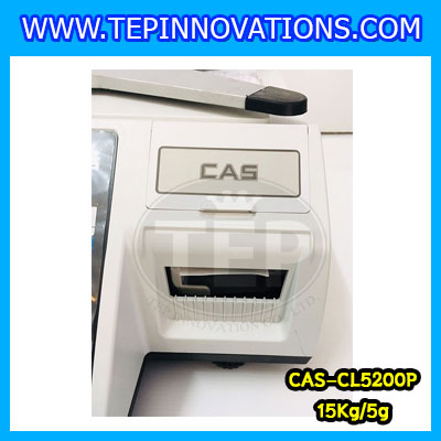 เครื่องชั่งคำนวณราคา 15kg เครื่องชั่งคำนวณราคาดิจิตอลและพิมพ์สติ๊กเกอร์บาร์โค้ด เครื่องชั่งดิจิตอล15kg เครื่องชั่งคำนวณราคา เครื่องชั่ง15kg ความละเอียด5g ตาชั่ง15กิโล ยี่ห้อ CAS รุ่น CL5200 P เครื่องชั่งทำบาร์โค้ด 15 กิโลกรัม