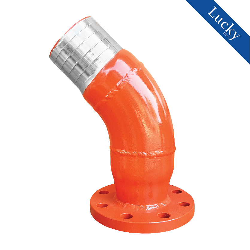 ข้อต่อหางไหล แบบหน้าแปลน ขนาด 4x2 นิ้ว ข้อต่อเหล็กงานเชื่อม