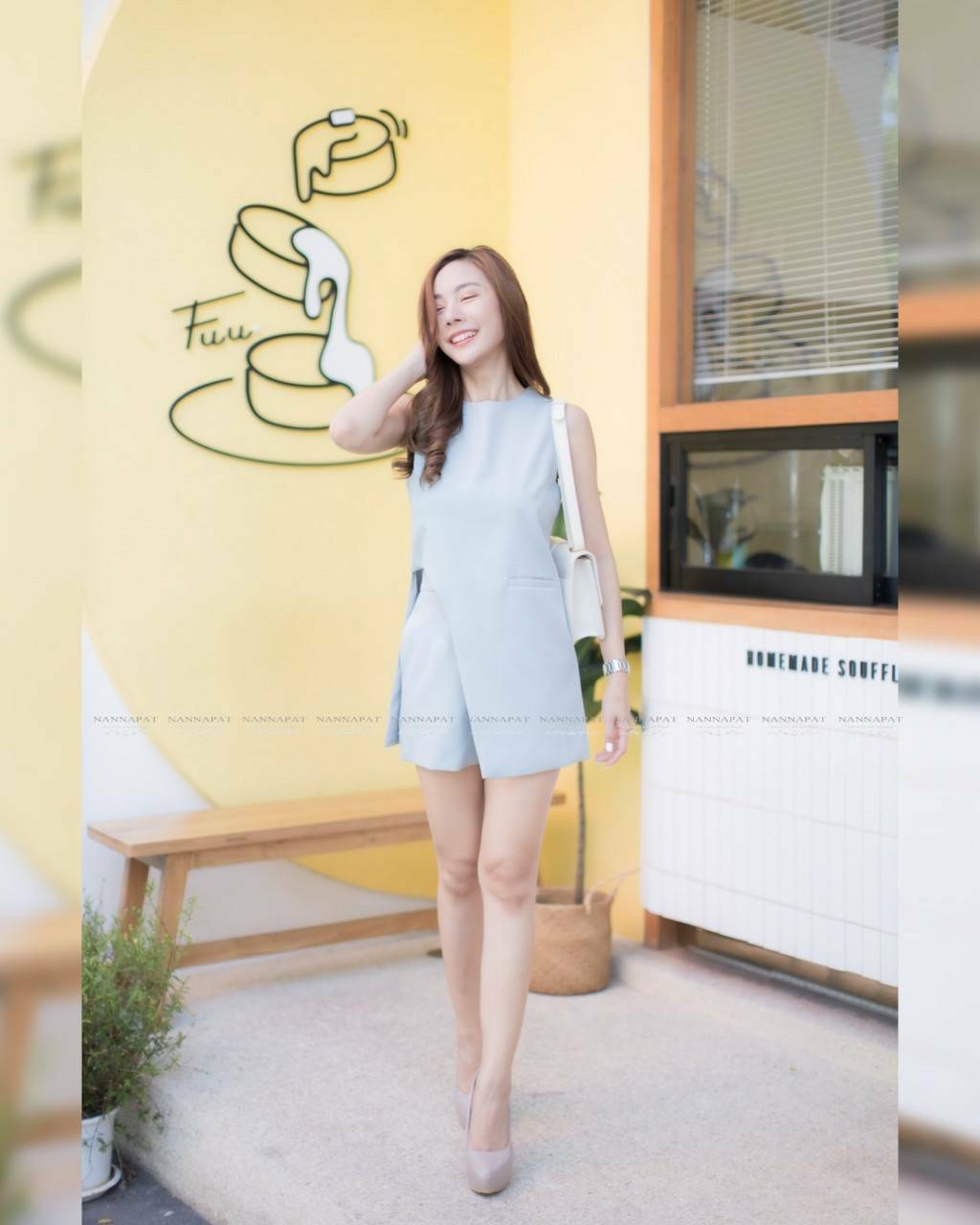 เสื้อดีไซด์สั้นข้างยาวข้าง