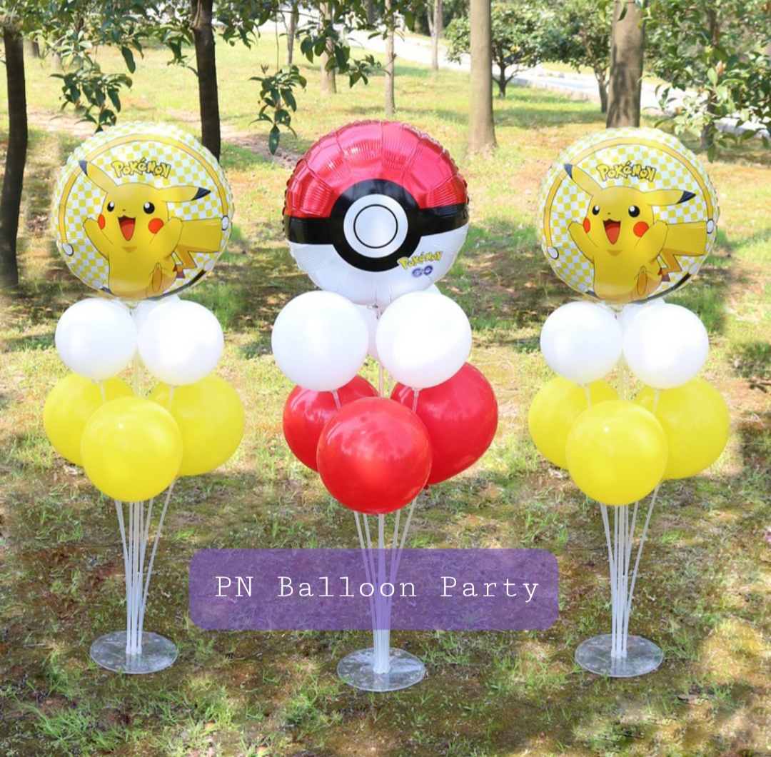 ลูกโป่งโปเกมอน แบบวางตั้งพื้น Pokemon Pikachu Balloons