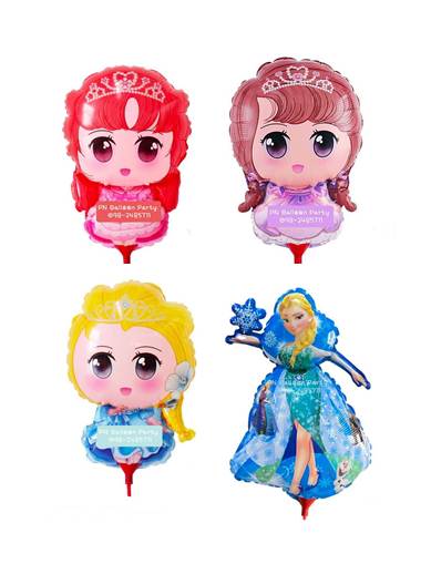 ลูกโป่งก้านเจ้าหญิง princess Balloons
