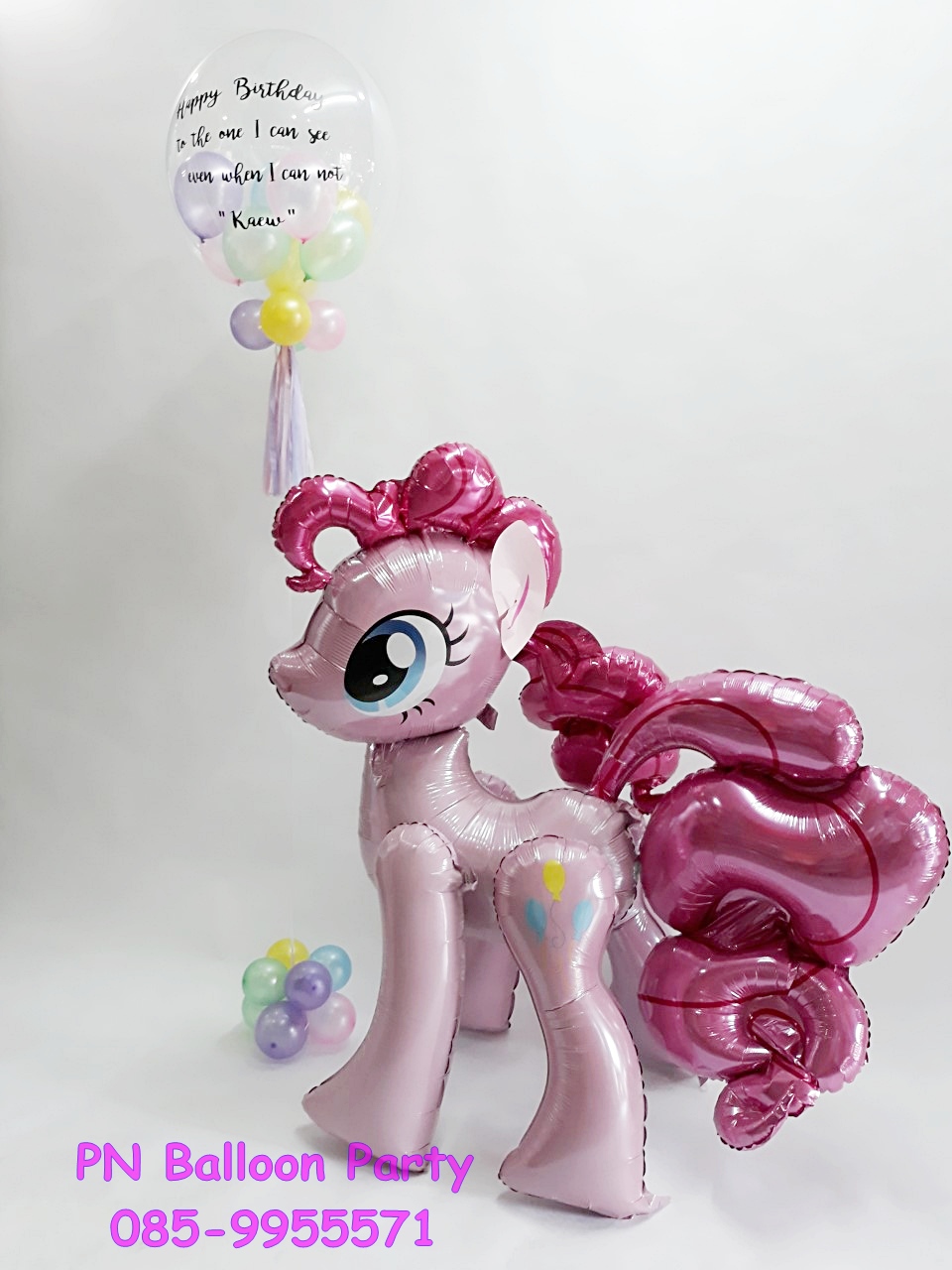 รีวิว ลูกโป่งโพนี่ ยืนได้ Air Walker Pony Anagram Balloon