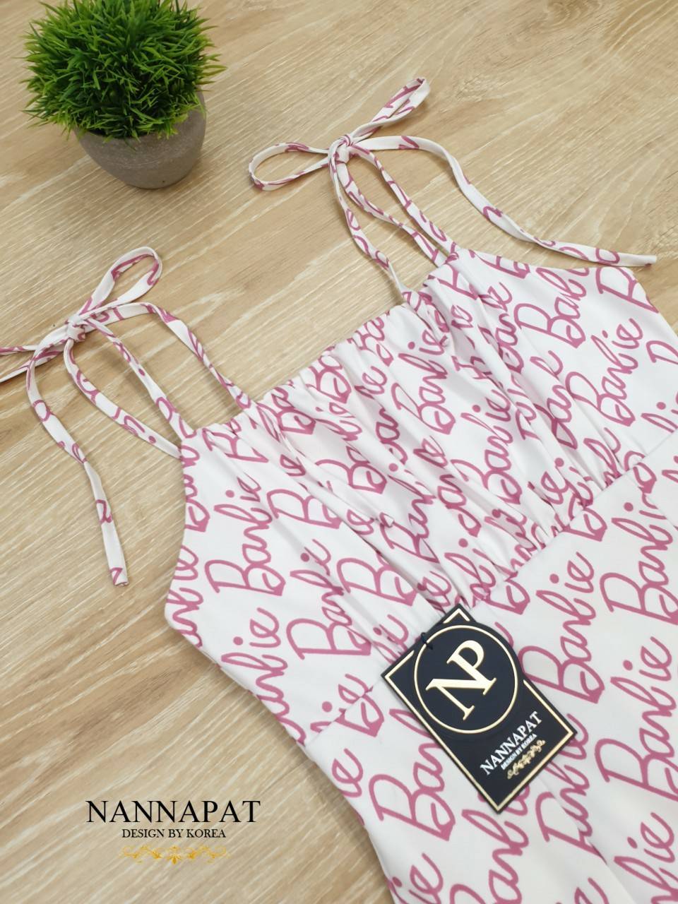 เดรสงานซิปหลัง ผูกไหล่