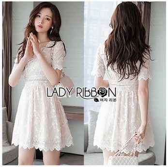 Sweet Lady Ribbon Little Lace Dress