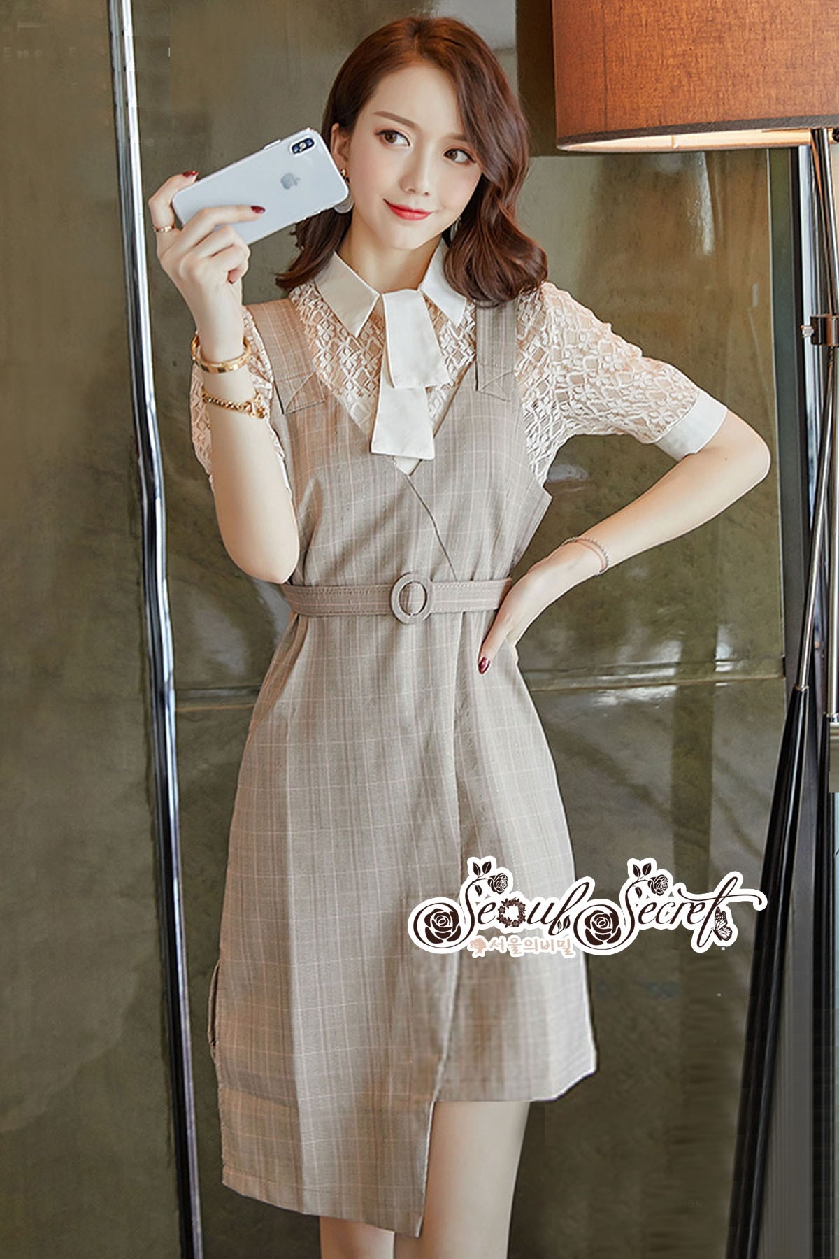 เซ็ทสไตล์เกาหลี ลุคสาวสวยมีสไตล์เป็นเดรส