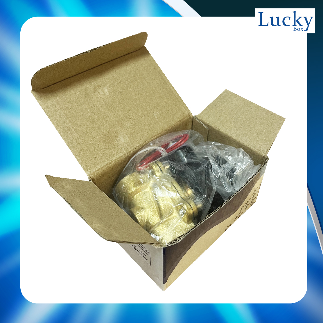 Solenoid Valve โซลินอยด์ทองเหลือง 3/4 นิ้ว (6 หุน) AC220V แบบกลม