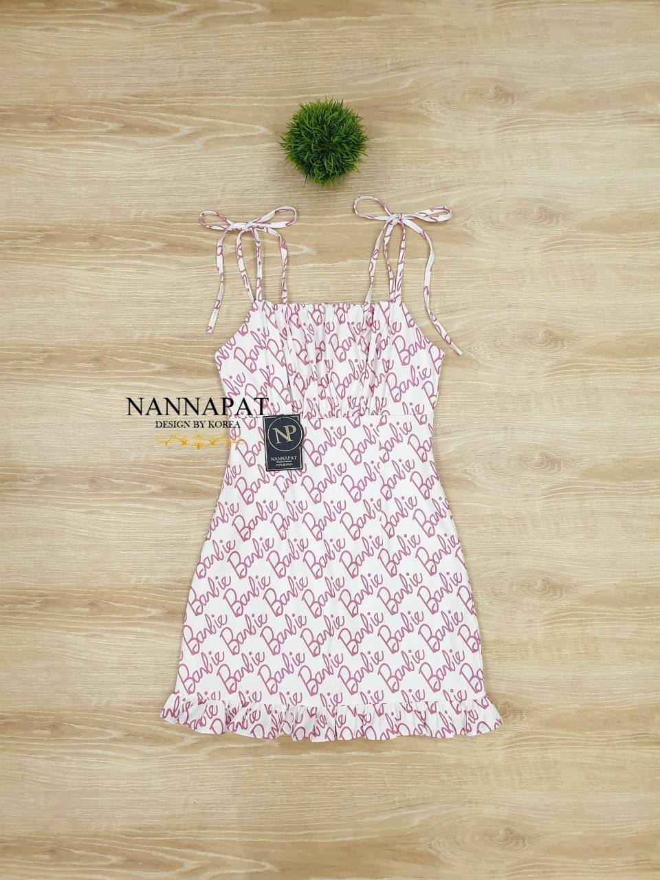 เดรสงานซิปหลัง ผูกไหล่