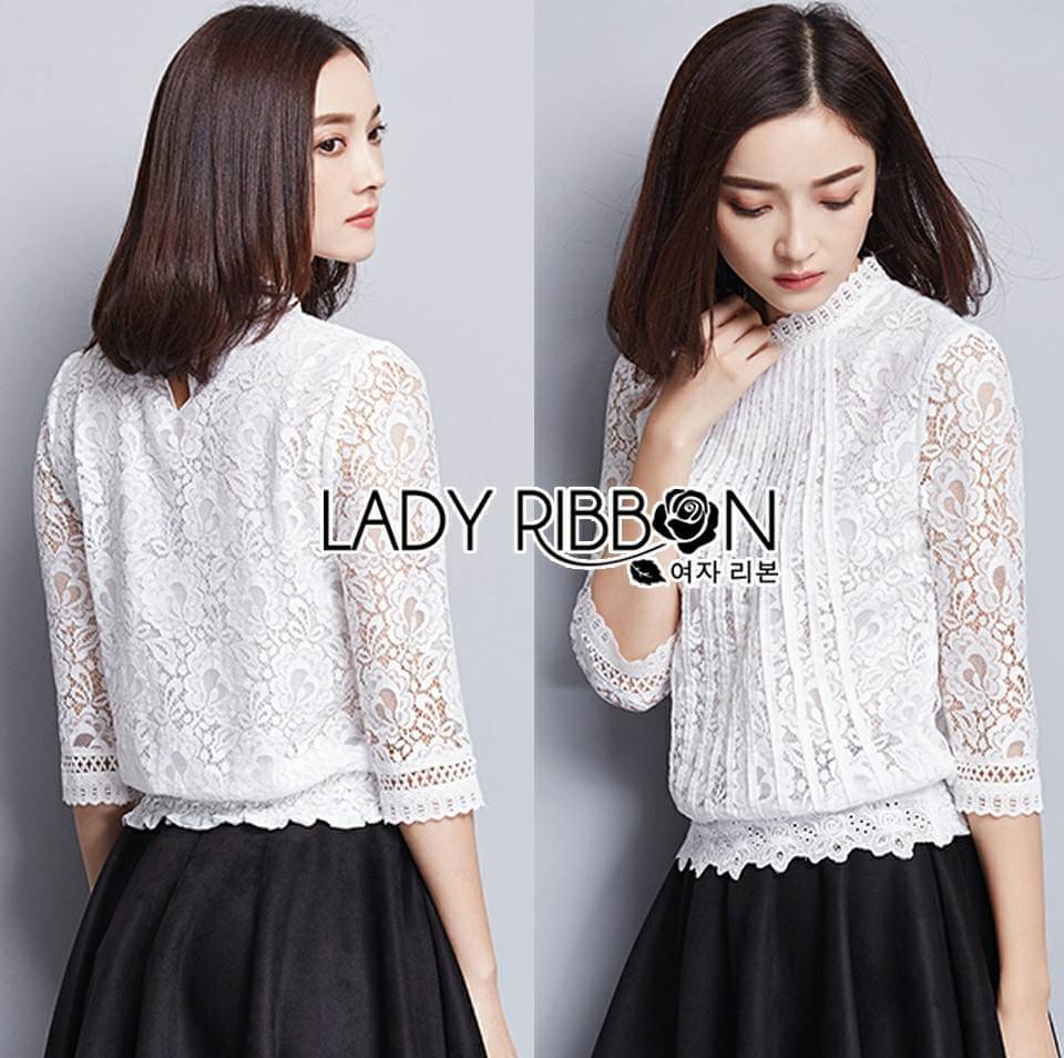 เสื้อลูกไม้ผ้านิ่มใส่สบาย