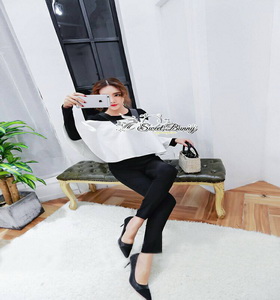 Sweet Bunny ชุดเซ็ทเสื้อยืดตัวใน+เสื้อสายเดียว