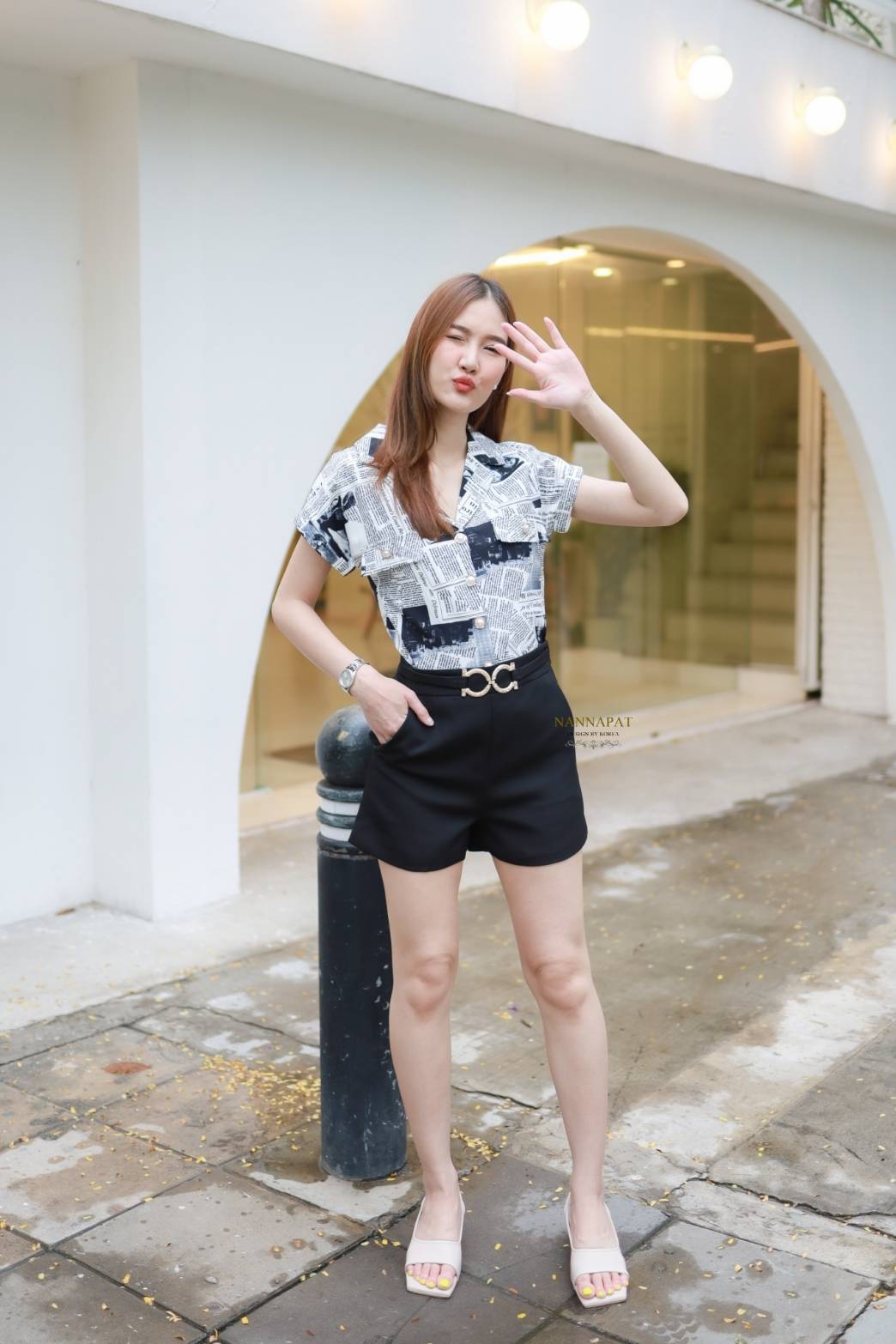 เสื้อกระดุมหน้า ลายเก๋ไก๋