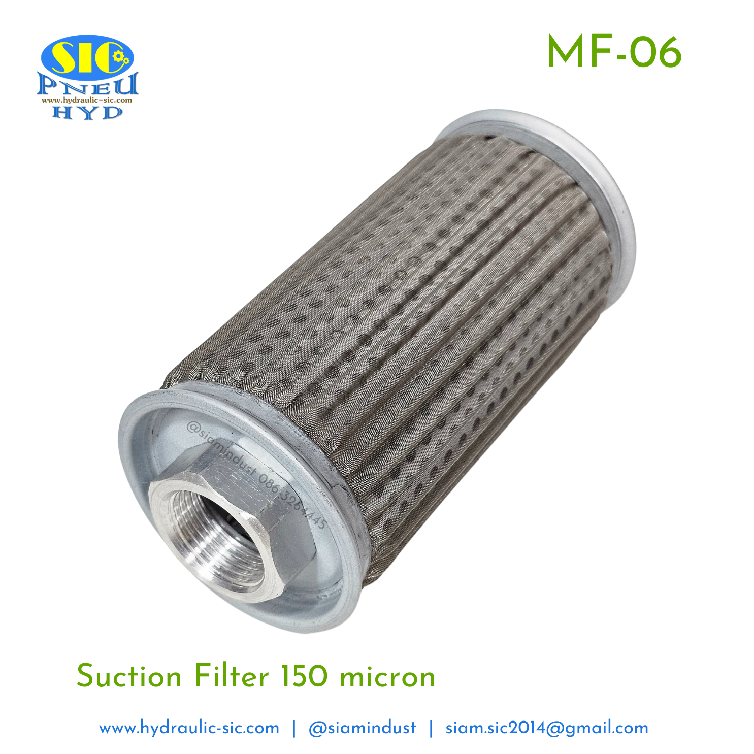 กรองไฮดรอลิค MF-04,MF-06,MF-08,MF-10,MF-12,MF-16 กรองขาดูด Suction Filter : POKE