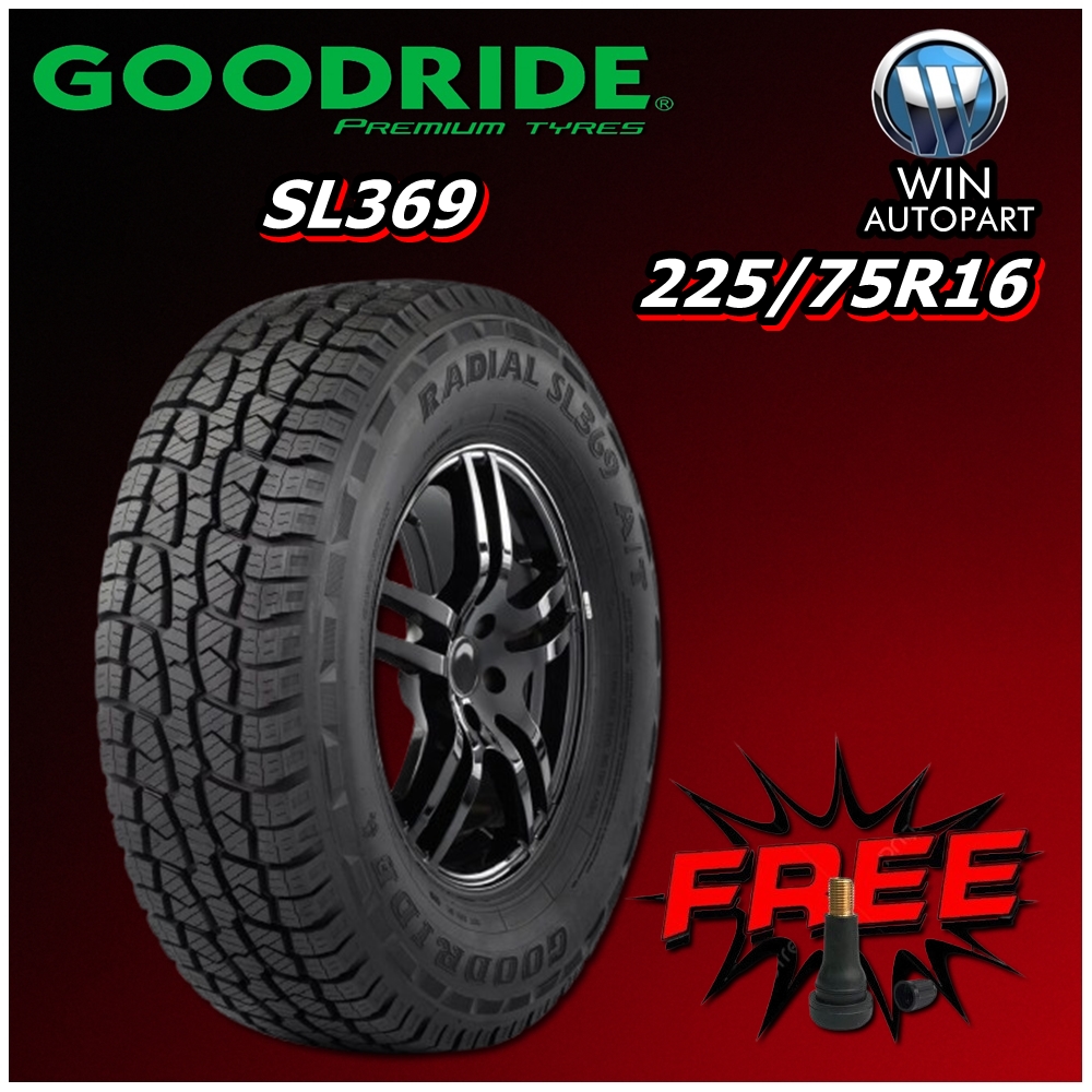 ยางรถยนต์ ขนาด 225/75R16 รุ่น SL369 10PR ยี่ห้อ GOODRIDE (แถมจุ๊บลม)