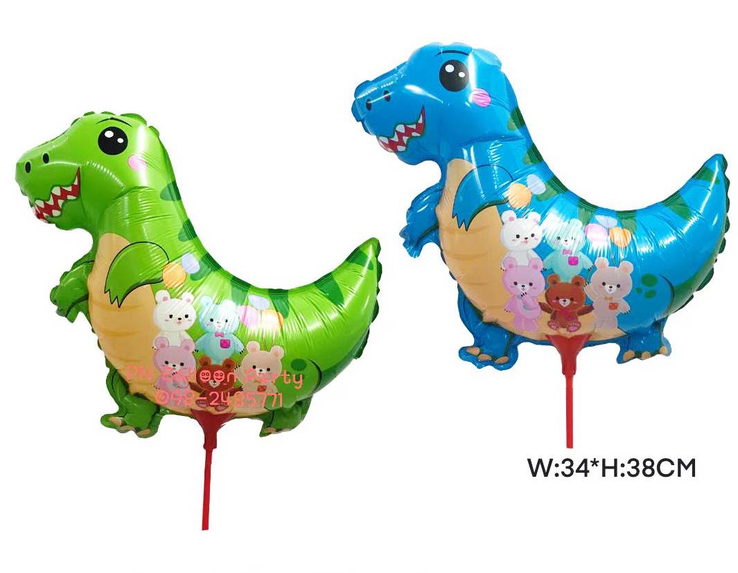ลูกโป่งก้านไดโนเสาร์ ทีเร็กซ์ Dinosaur Balloons